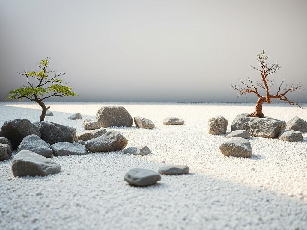 Japanese rock garden