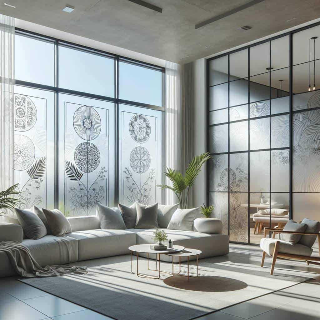 Using window film for privacy and decor