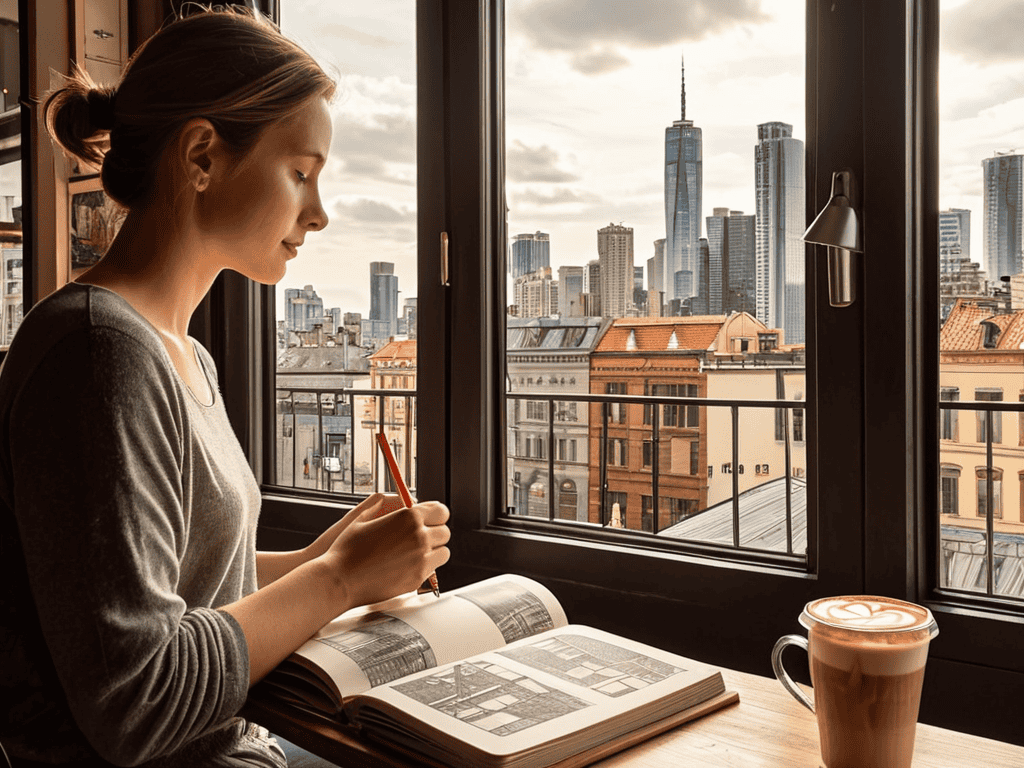 Creative Hobbies Enhance Lifestyle sketching cityscape
