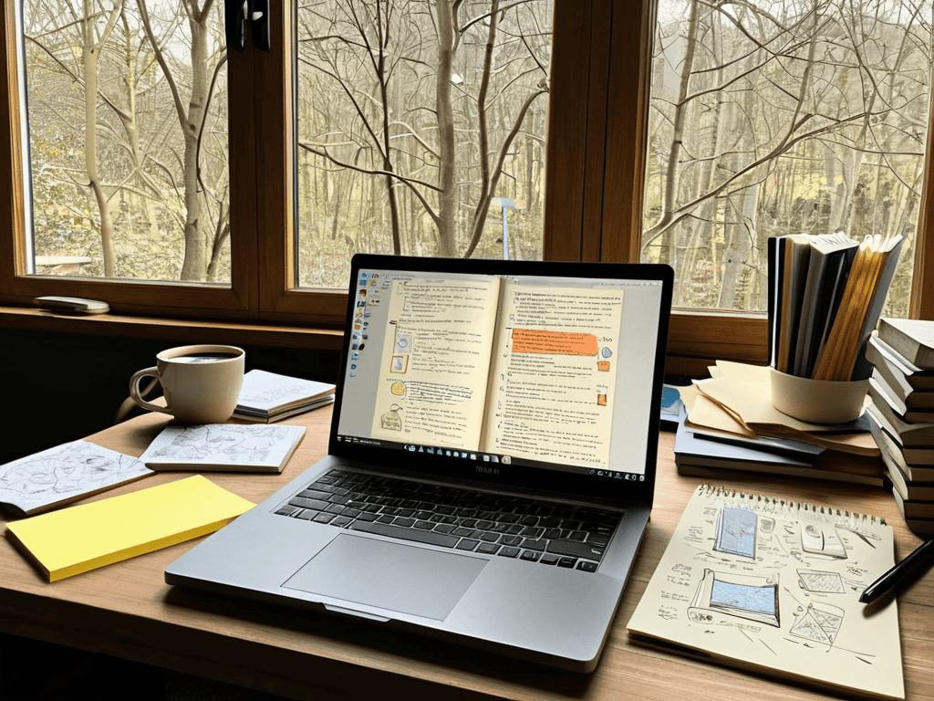 Obsidian note-taking app screenshot