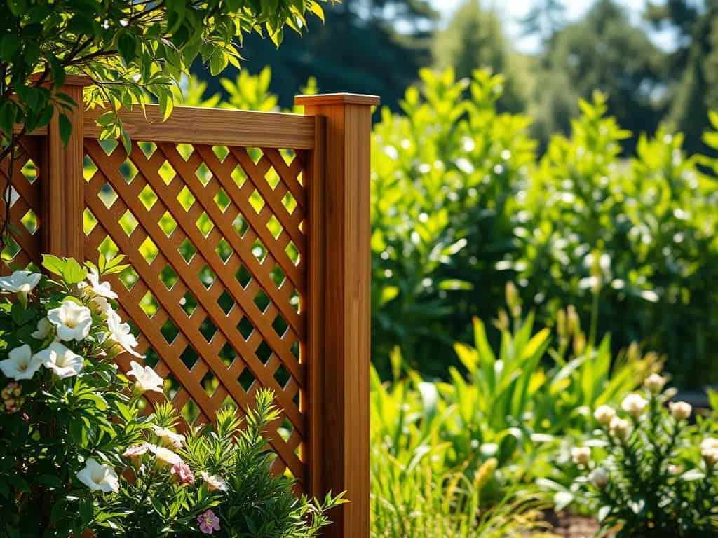stylish garden fencing