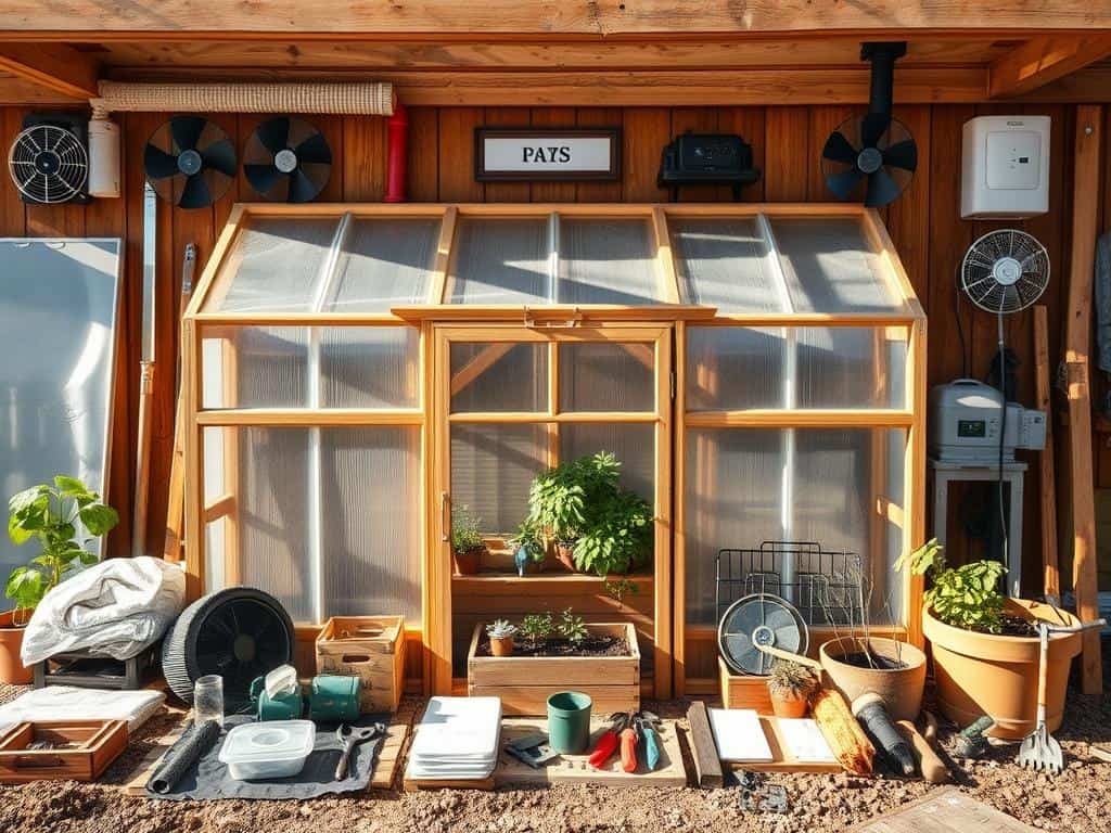 DIY greenhouse materials