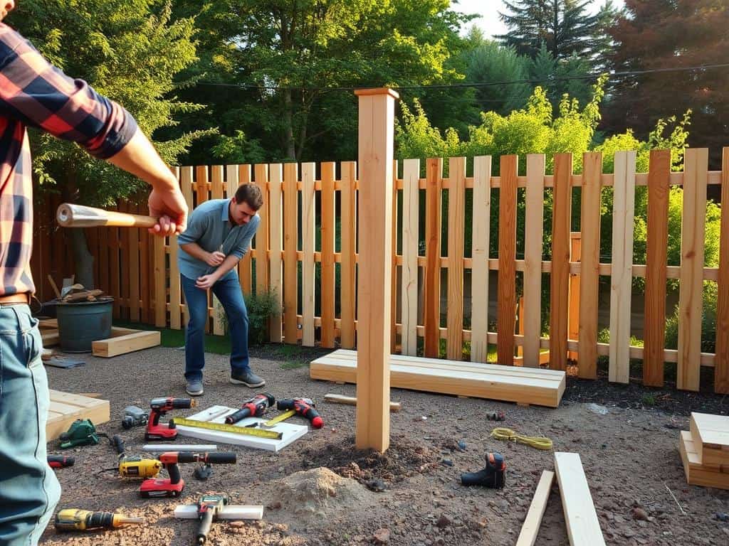 DIY fence installation