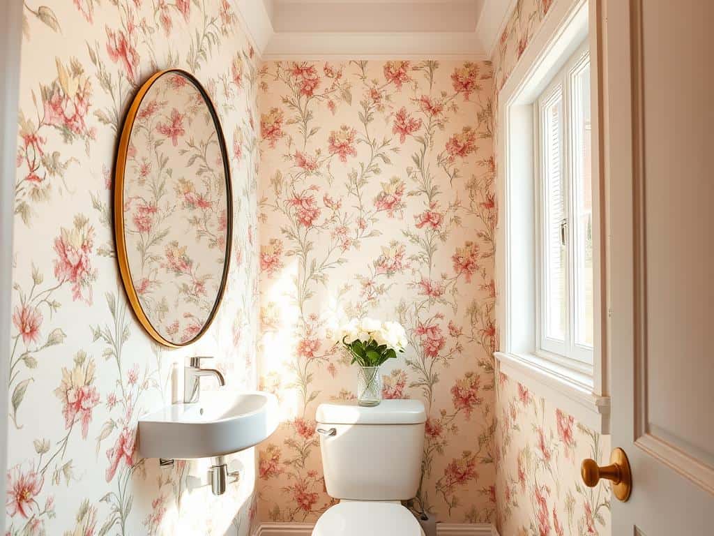 powder room wallpaper