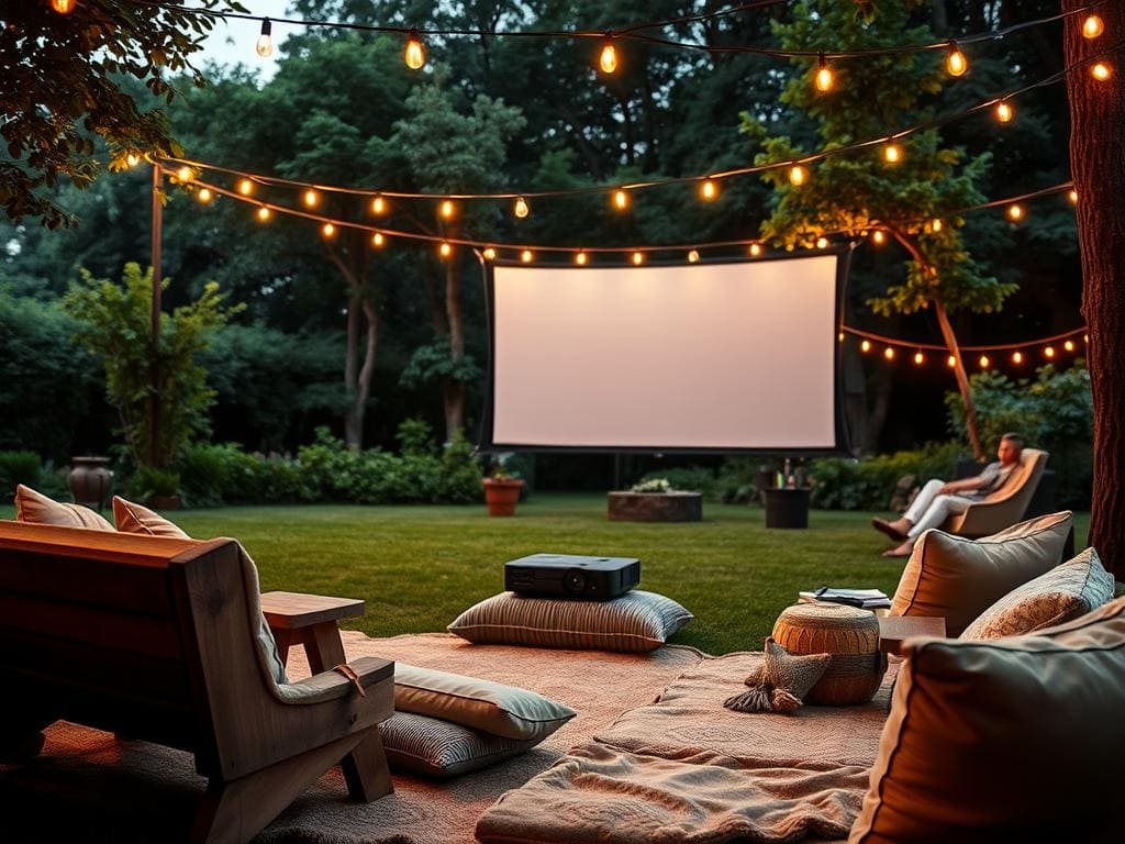 How to Set Up an Outdoor Movie Night!